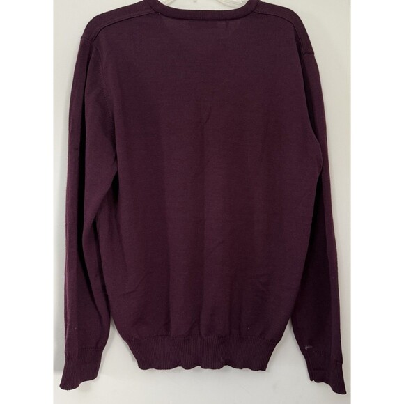 Maerz Muenchen Burgundy 100% Virgin Wool Sweater Men’s Preppy Old Money Sz 52 - Picture 9 of 9
